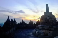 Sunrise at Borobudur Temple