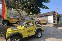 Timang Shuttle jeep parking area.